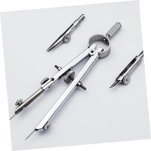 Wear-Resistant Leather Compass Reusable Spring Compass Geometry Compass Screen Door Spring Compass 2