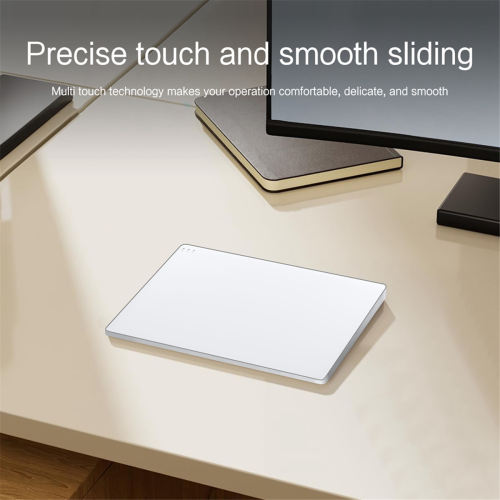 Trackpad Bluetooth Wireless 2.4G Wired Touchpad Touch Pad Rechargeable Mouse for Laptop PC White 2