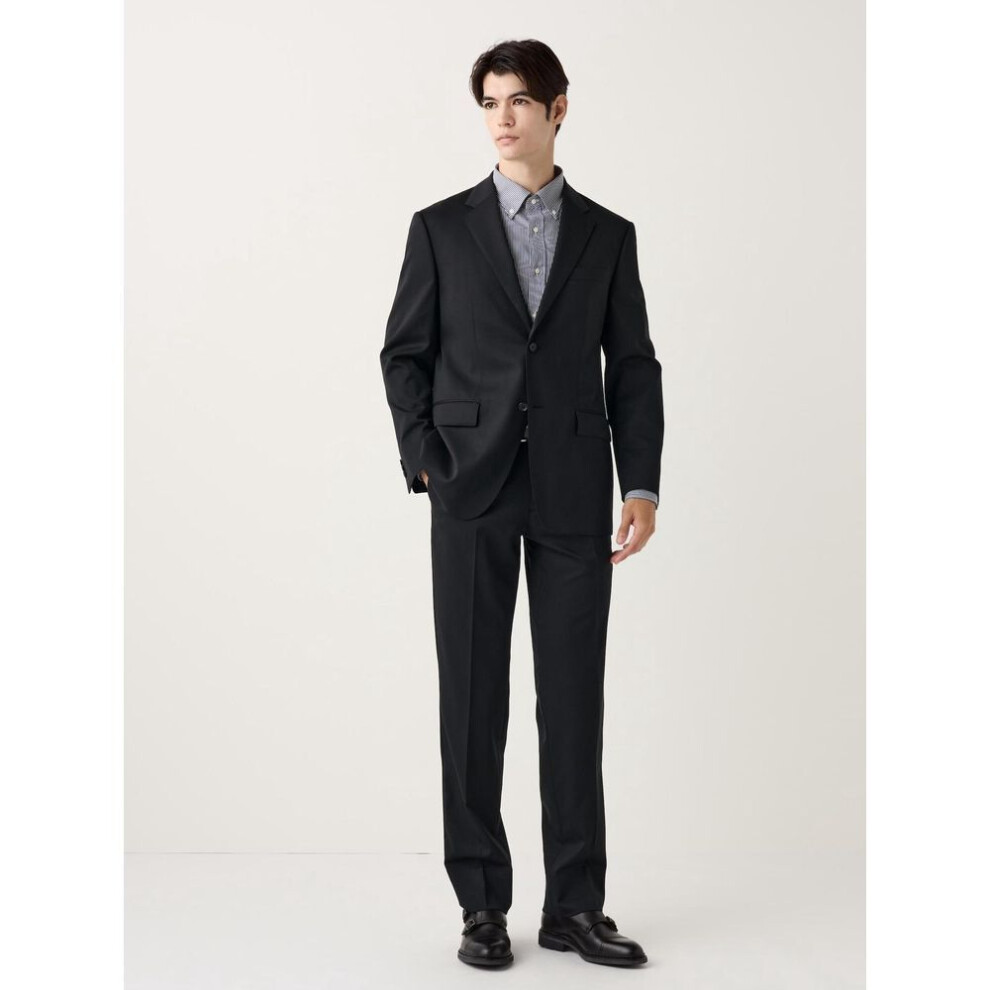 (09 BLACK/105) Uniqlo Japan Stretch Wool Pants  All Season  Can Be Set Up