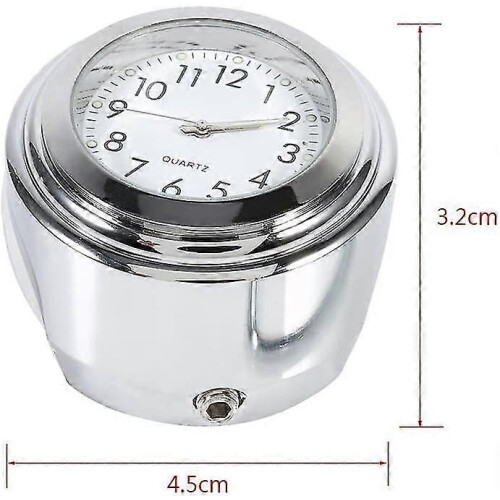 Motorcycle Handlebar Thermometer, 7/8" Water Resistant Temperature Dial Indicator 1