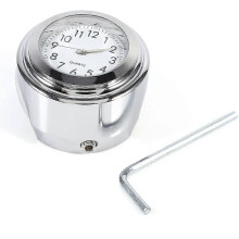 Motorcycle Handlebar Thermometer, 7/8" Water Resistant Temperature Dial Indicator