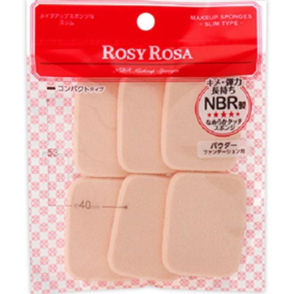 Rosie Rosa Make Up Sponge N Slim 6p