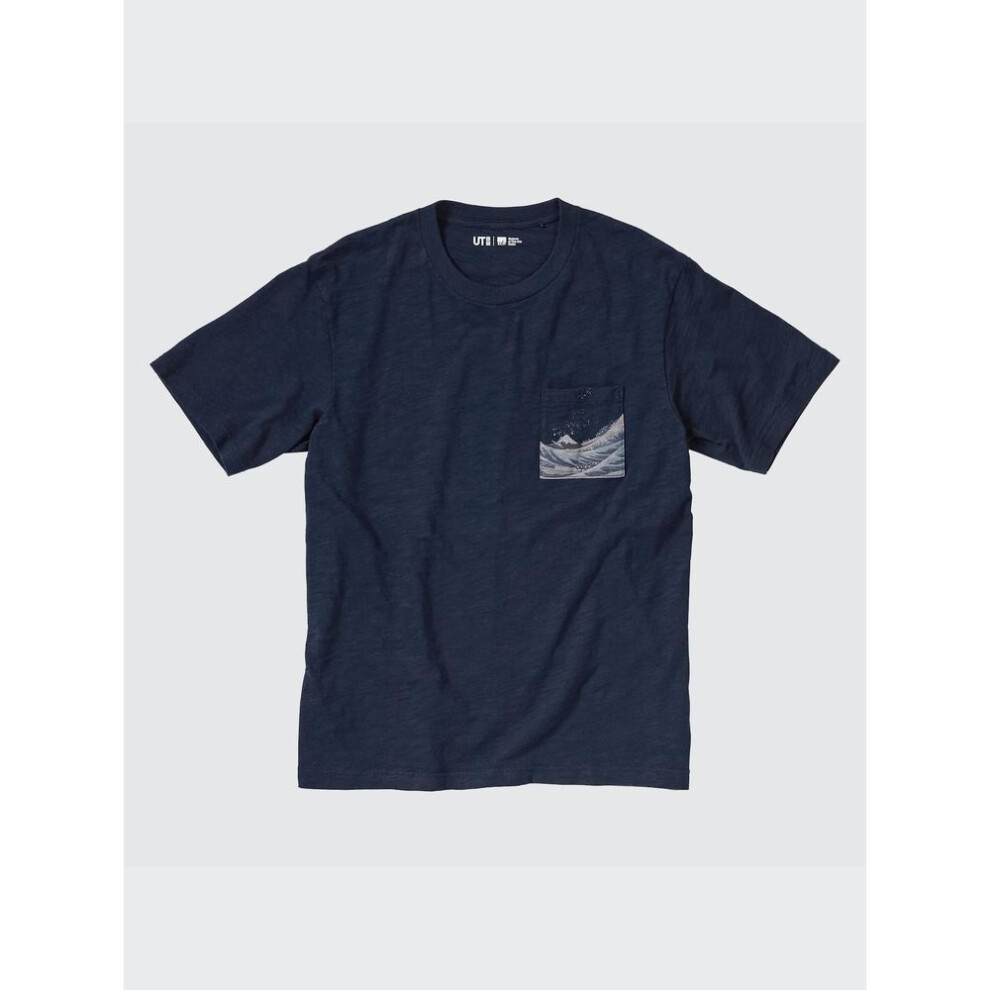 (69 NAVY/S) Uniqlo Japan Ukiyo E Ut  Graphic T Shirt  Short Sleeve