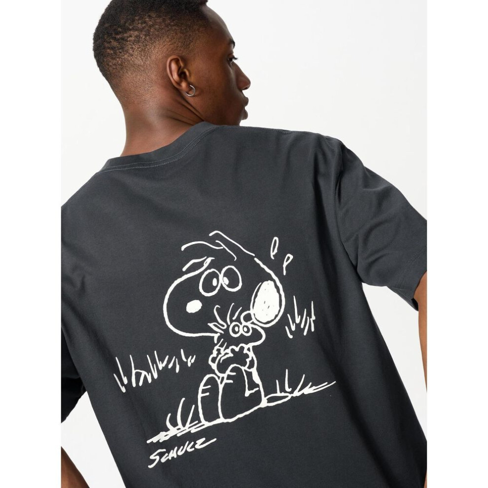 (08 DARK GRAY/M) Uniqlo Japan Peanuts Ut Oversized Fit