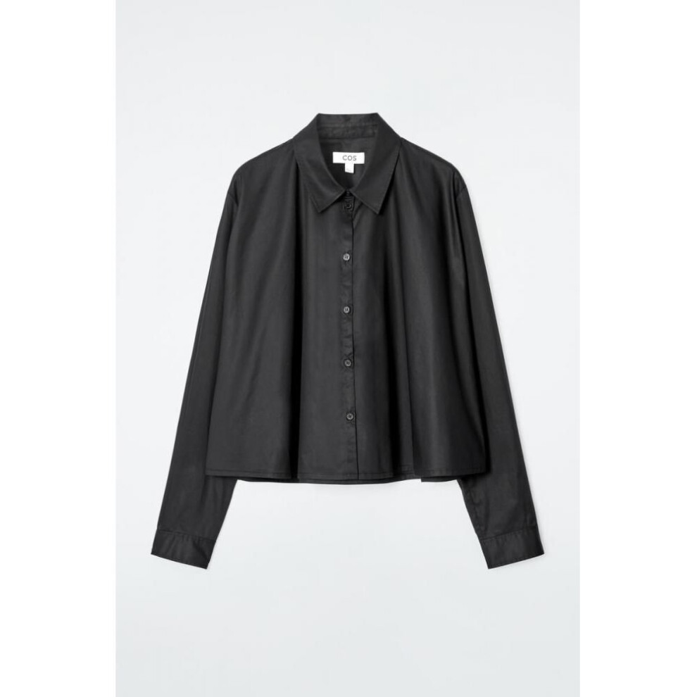 (BLACK/36) Cos Japan Oversized Flared Cotton Shirt