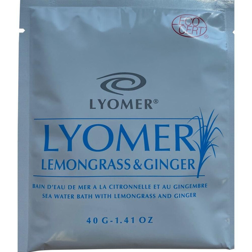 D.s.a. Lyomail Lemongrass & Ginger 40g Individual Packets General Package Add 40 G To Warm Water (38 To 40degree) And Bathe Slowly For 15 To 20 Mi