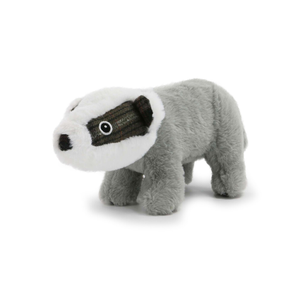 Ancol Heritage Badger Dog Toy Fun Interactive Squeaky Firm Cuddly Pet Puppy Plush