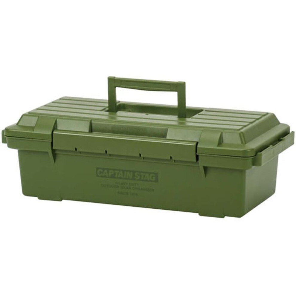 Captain Stag Uw 1535 [outdoor Storage Box Tool Box Gear Tool Box Olive Made In Japan]