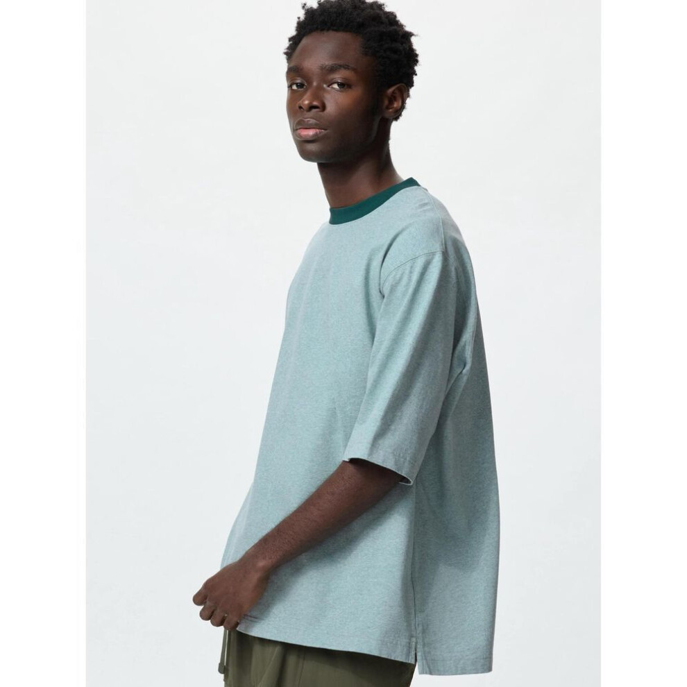 (54 GREEN/XL) Uniqlo Japan Oversized Kirikae T Shirt