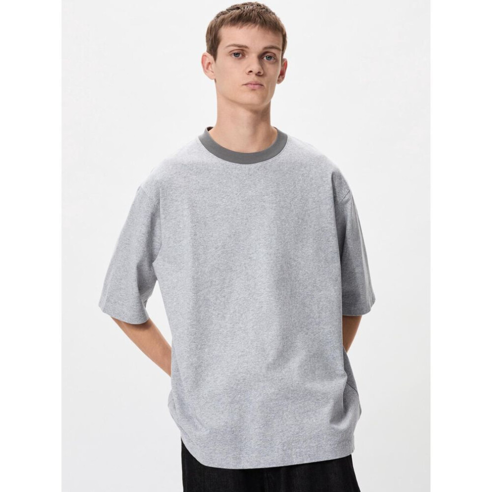 (05 GRAY/XL) Uniqlo Japan Oversized Kirikae T Shirt