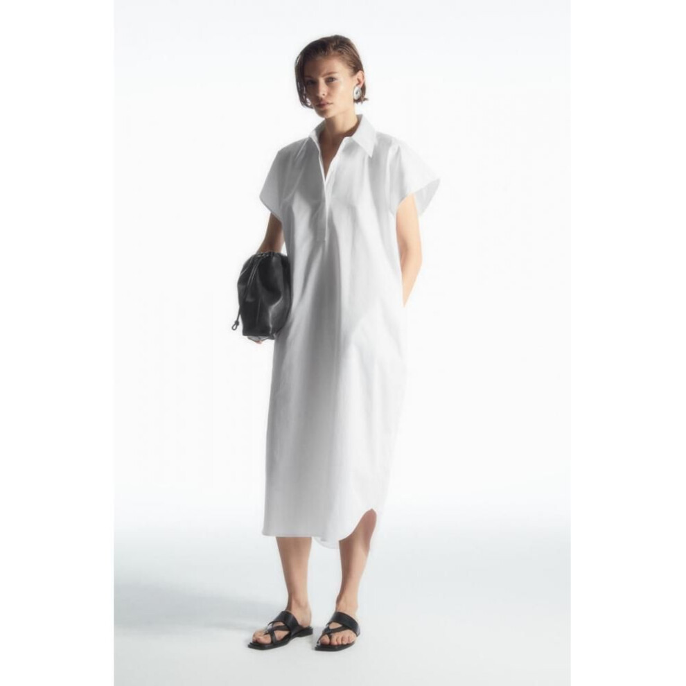 (white/38) Cos Japan Oversized Maxi Shirt Dress