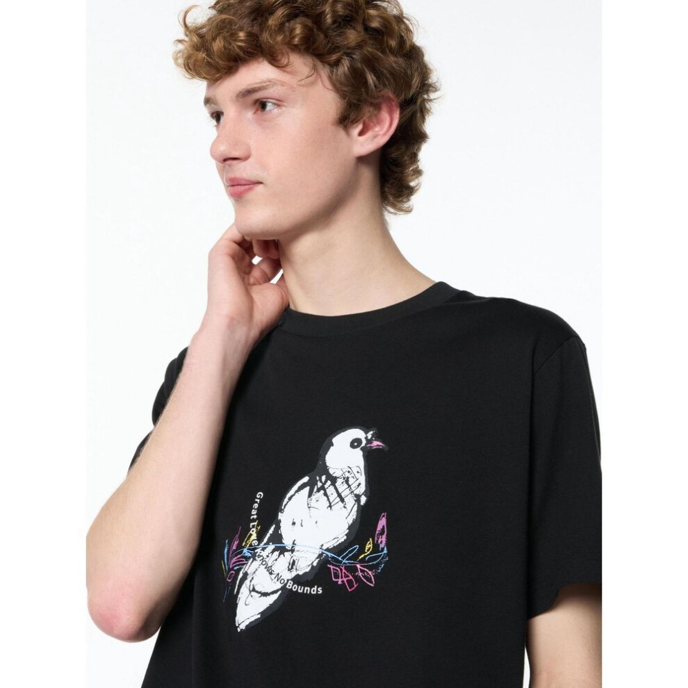 (09 BLACK/XS) Uniqlo Japan Peace For All T shirT  Han Meiling