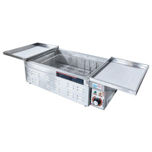 Electric Deep Doughnut Fryer Machine Drain