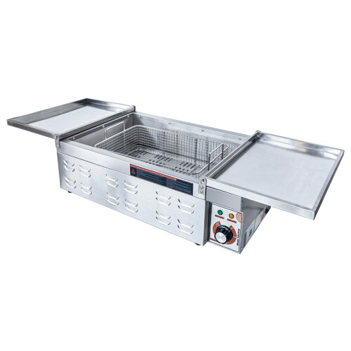 Electric Deep Doughnut Fryer Machine Drain 2