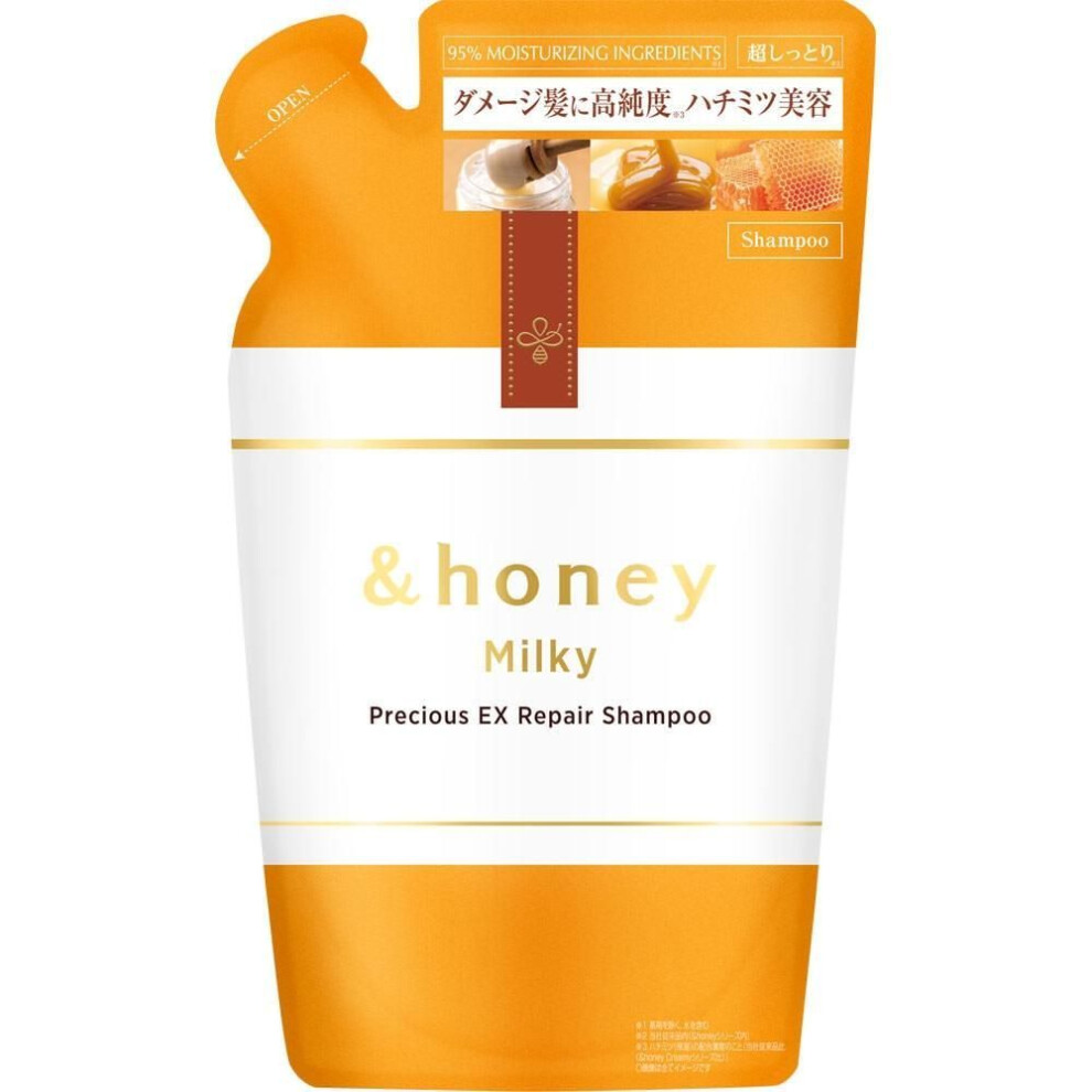 Honey Co.  Ltd. Very Clear Honey Milky Precious Ex Refill 1.0 Refill 385ml