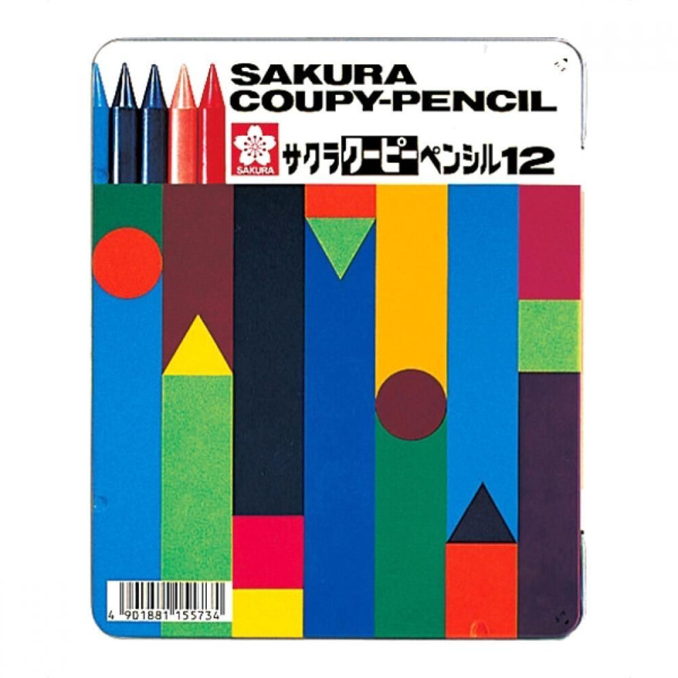 SAkurA CrepA Scoop Pencil 12 Colors  In A cAn