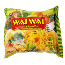Wai Wai Noodles Vegetable - 70g (Pack of 10) | Ready-to-Eat or Cook | Spicy & Savoury Taste | Quick Meal Snack