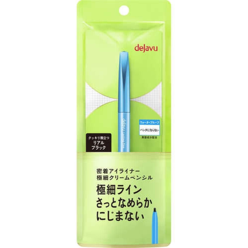D J  Vu Lasting Fine E Extra Fine Cream Pencil Real Black 1 Piece