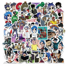 100 Stück Gorillaz Music Band Aufkleber Sportaufkleber für Kinder
