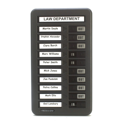 Indesign In Out Board 10 Names Grey
