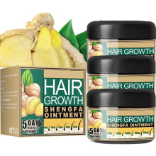 3Kpl Natural Ginger hiustenkasvuvoide, Hair Boost inkiväärivoide