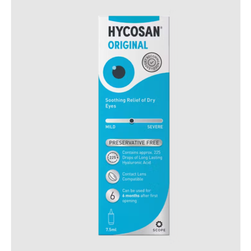 Hycosan Original Preservative Free Eye Drops 7.5ml