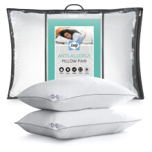 Sealy Luxury Anti Allergy Pillows - 2 Pack - Medium Support