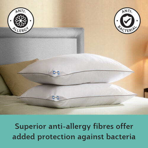 Sealy Sealy Luxury Anti Allergy Pillows - 2 Pack - Medium Support 1