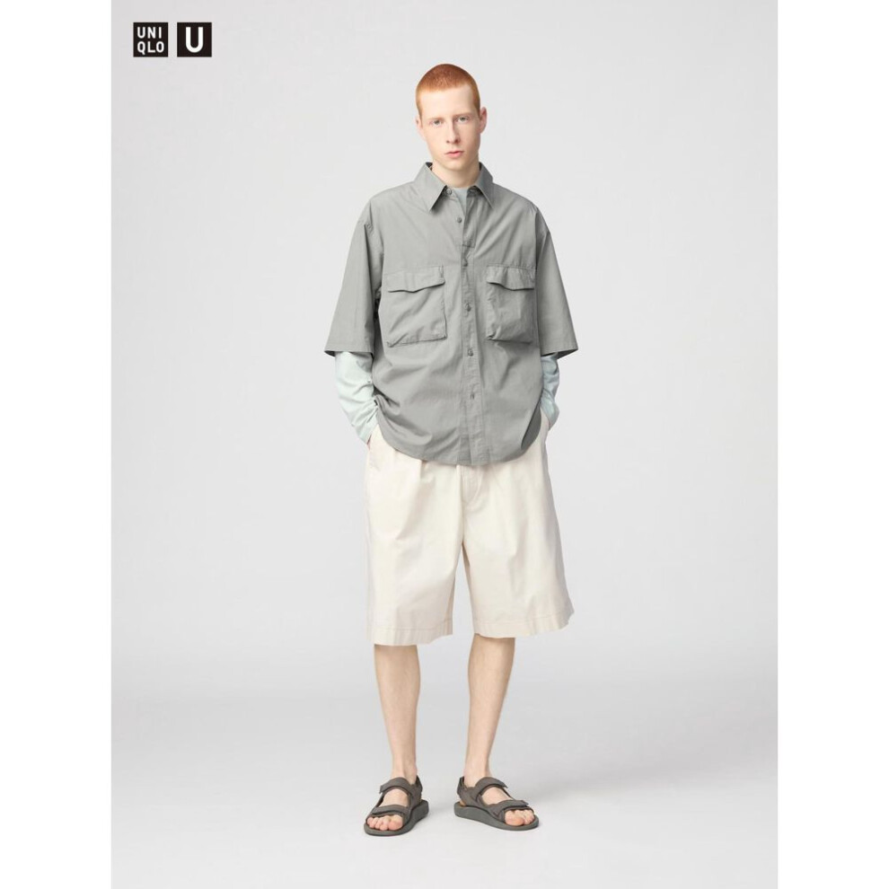 (30 NATURAL/XS) Uniqlo Japan Wide Fit Shorts