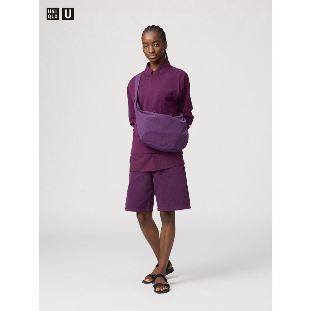 (78 PURPLE/22) Uniqlo Japan Denim Bermuda Shorts