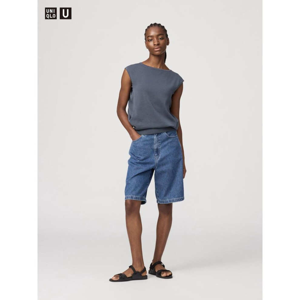(65 BLUE/26) Uniqlo Japan Denim Bermuda Shorts