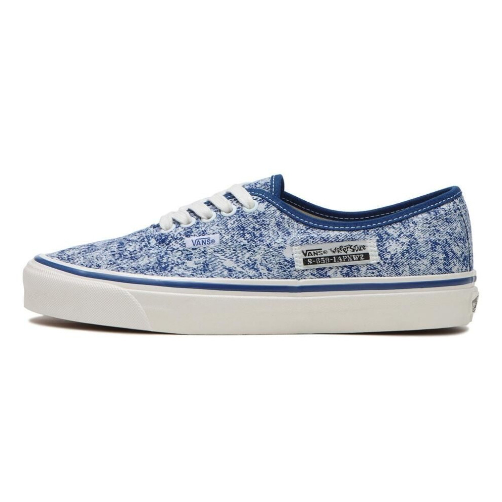 (225) Vans Authentic 44dx Vn0a4bvyblu Acid Wash Blue.