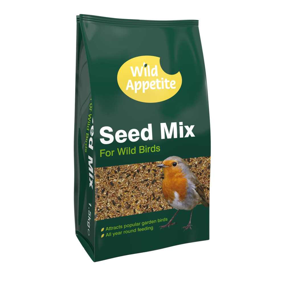 Wild Appetite Wild Bird Food Seed Mix - 4kg, Green