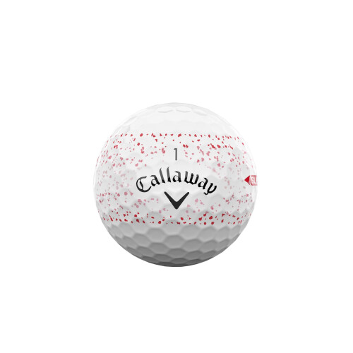 Callaway Golf Supersoft Golf Ball 2025, Splatter Red 1