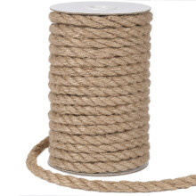 8mm Jute Rope, 50 Feet Thick Garden Jute Twine String for DIY Cat Scratcher, Gardening, Bundling and Craft Decoration (Brown)