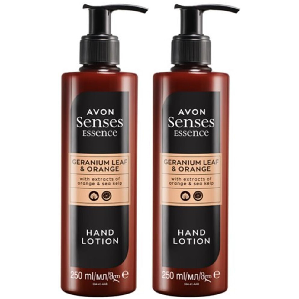 2 x Senses Essence Geranium Leaf & Orange Hand Lotion - 250ml