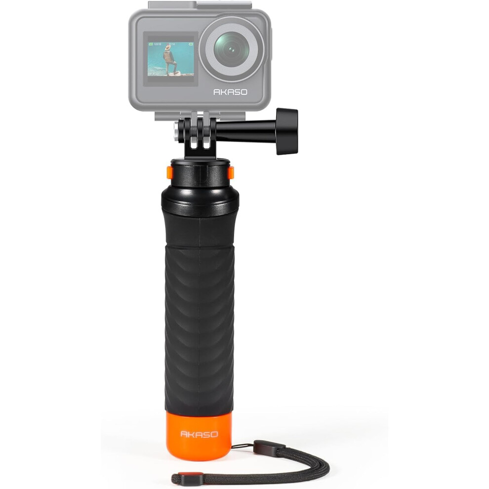 Waterproof Floating Hand Grip Compatible with AKASO Action Cameras EK7000/Brave 4/Brave 7 LE/Brave 7/Gogro Hero12/11/10/ 9/Max/DJI Osmo Action, Handle