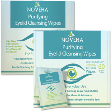 Eyelid & Lash Wipes | For Itchy, Dry Eyes, Styes & Blepharitis, Demodex | lid and lash Cleansing Wipes, Hypoallergenic & Soothing For Sensitive Eyes,