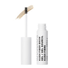 Mlcn make-up KUSH Fiber Brow Gel Haze (Tepl blond)  Zhutujc gel na oboc  Mekk flexibiln fixace  Vegan Cruelty Free