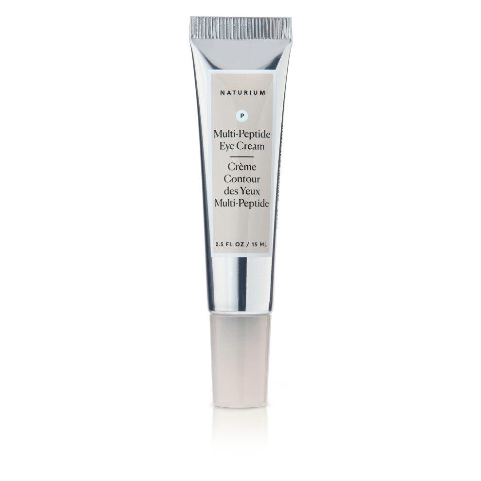 Naturium Cream Multi-Peptide Eye Smoothing Skincare, With Squalane & Hyaluronic Acid | 0.5 Fl Oz / 15 Ml
