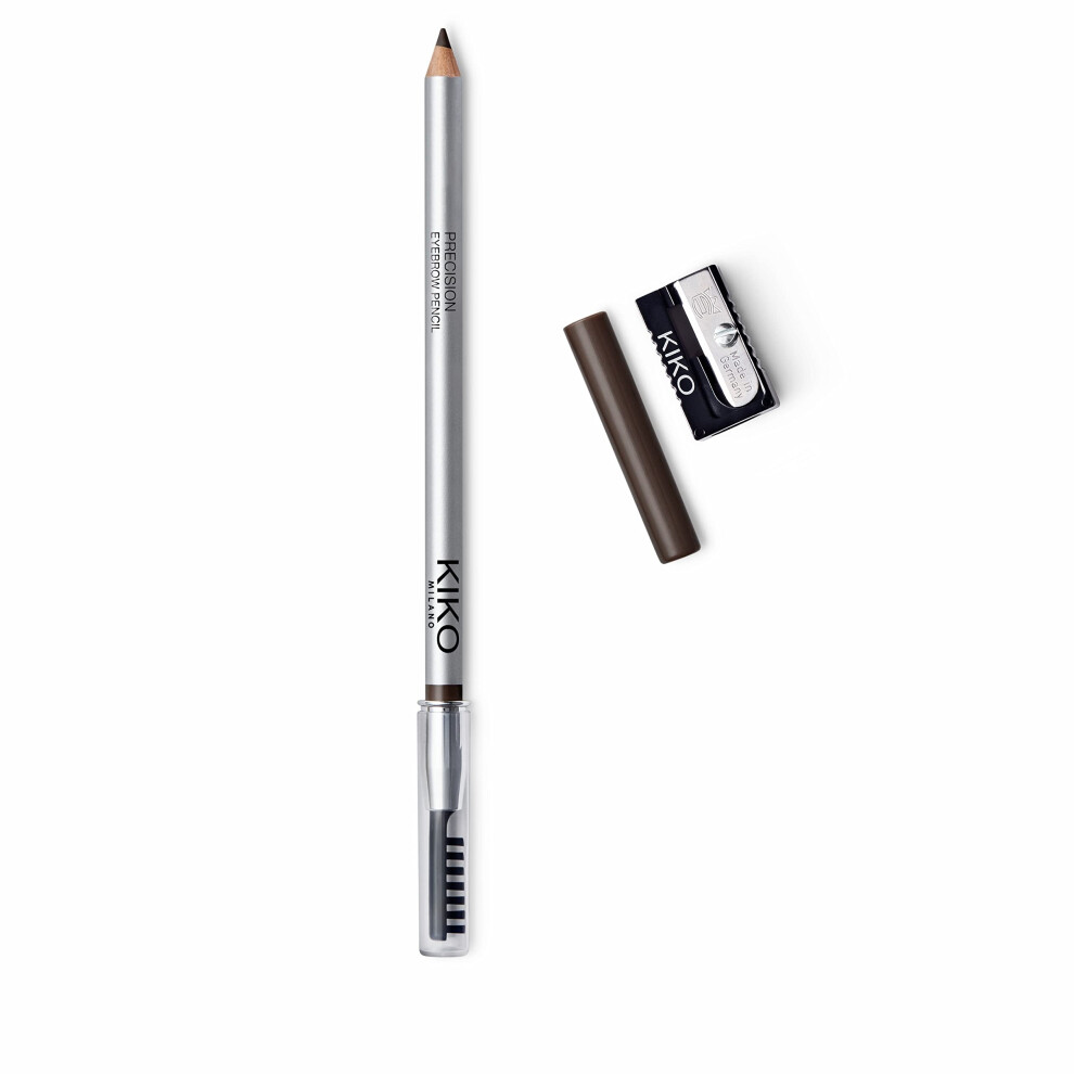 Kiko Milano Precision Eyebrow Pencil 01, Eyebrow Pencil With Micro-Precision Hard Formula And Separator Comb