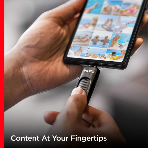 SanDisk USB-stick - SANDISK - Ultra Slider - 1 To - USB Type-C - Snelheid 400 Mo/s 1