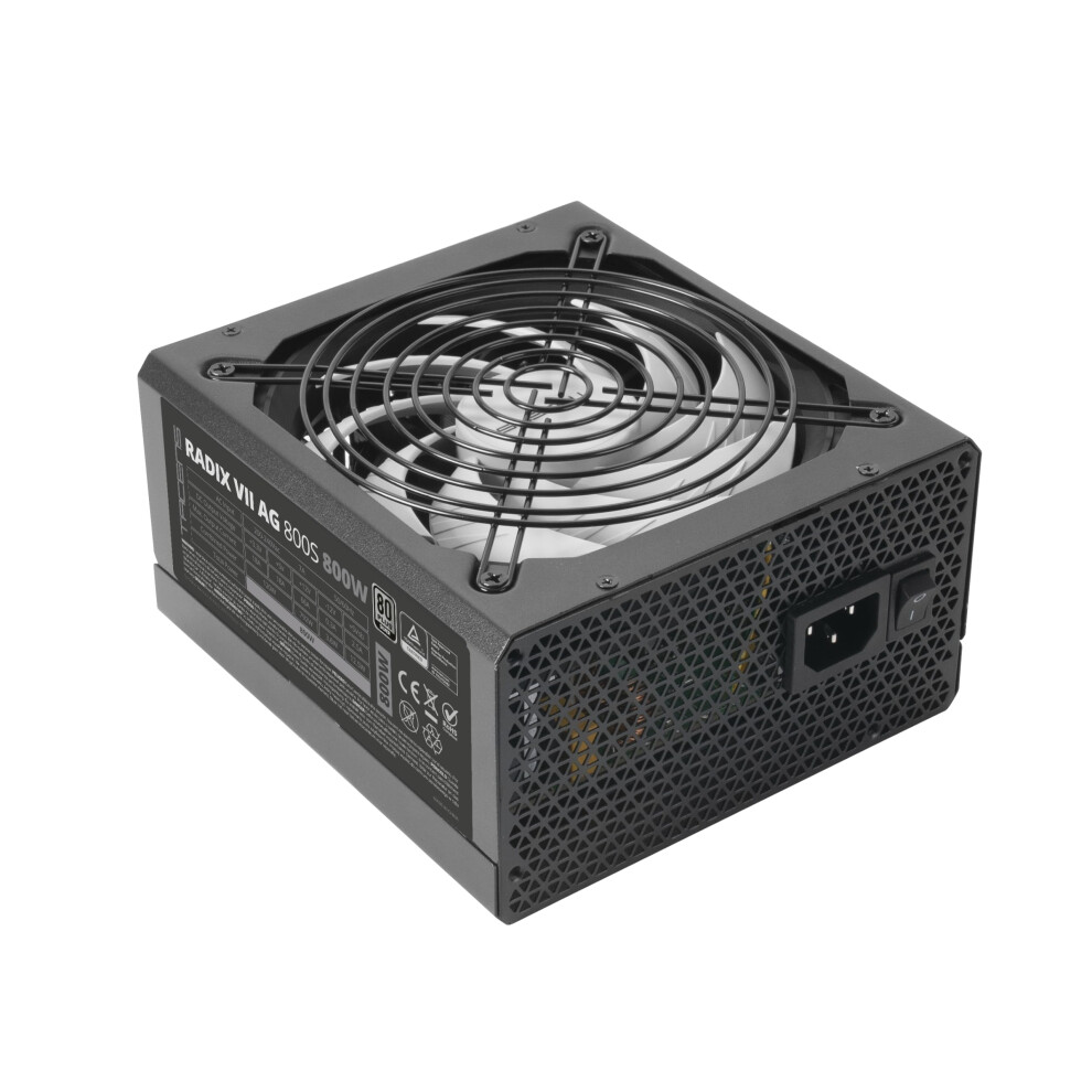 Radix Vii Ag 800S Power Supply, 800W Atx Psu, 10-Year Warranty, 80Plus 87% Efficiency, Smd And Dc-Dc Technologies, Ai-Rpm 140Mm Fdb Fan, Tk Silver 8435693107583