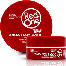 Redone Haarwax Rood 150 ml | Randcontrole | Ultra-hold | Haarwax voor mannen en vrouwen | Aardbeiengeur | Maximale controle
