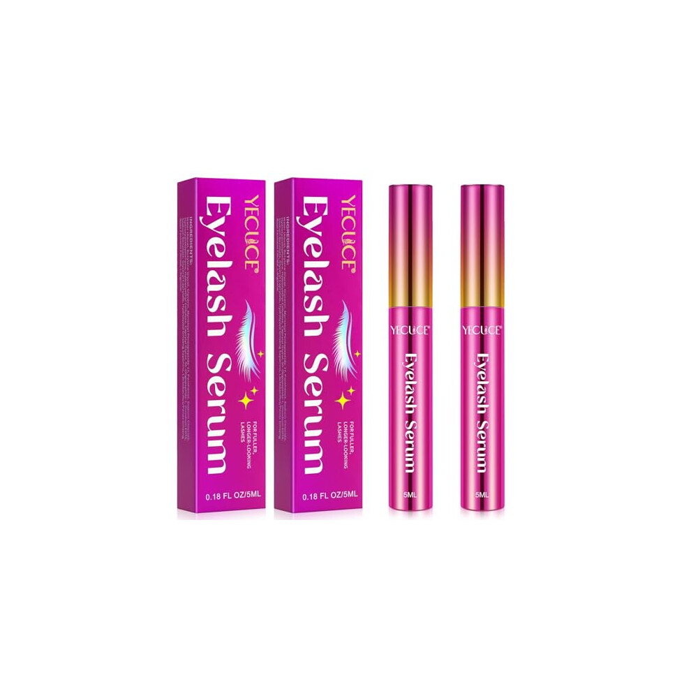 Roongduudll Eyelash Growth Serum - 2 Packs Eyelash Serum To Grow Lashes Lash Serum For Eyelash Growth To Boost Thicker Fuller And Longer Lashes Eye Lash