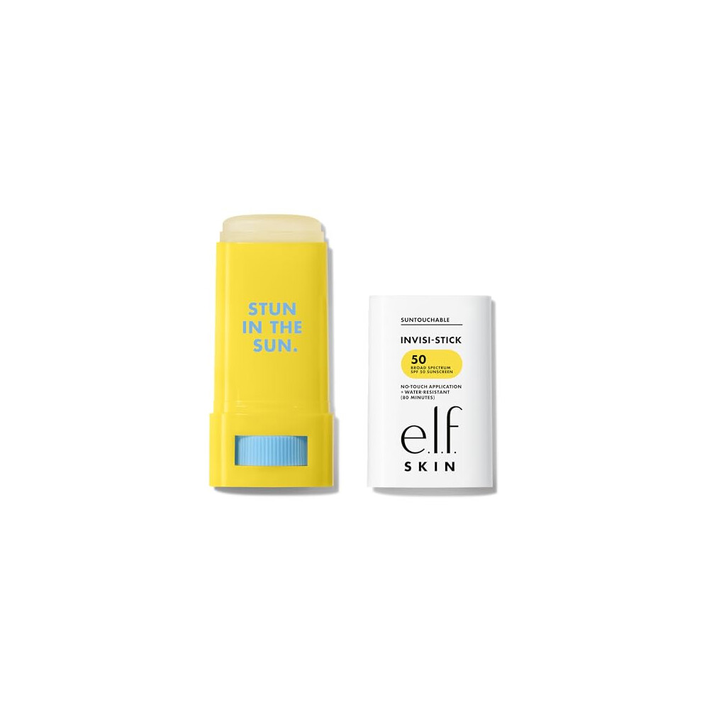 e.l.f. Suntouchable Invisi-Stick SPF 50, Sunscreen Stick for Face, Water Resistant, No White Cast, Non-Greasy Feel, Infused with Bisabolol & Sunflower Seed Oil, Vegan & Cruelty-Free - Image 5