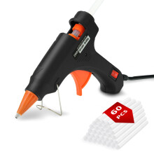 Hot Glue Gun Kit, Mini Glue Gun for Crafting with 60pcs Hot Glue Sticks, Fast Heating Small 20W Glue Guns for DIY Handicrafts, Home Repairs, Art,