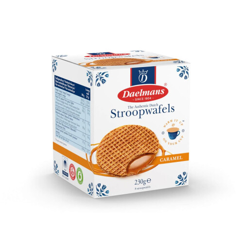Daelmans Caramel Stroopwafels Cube 230g