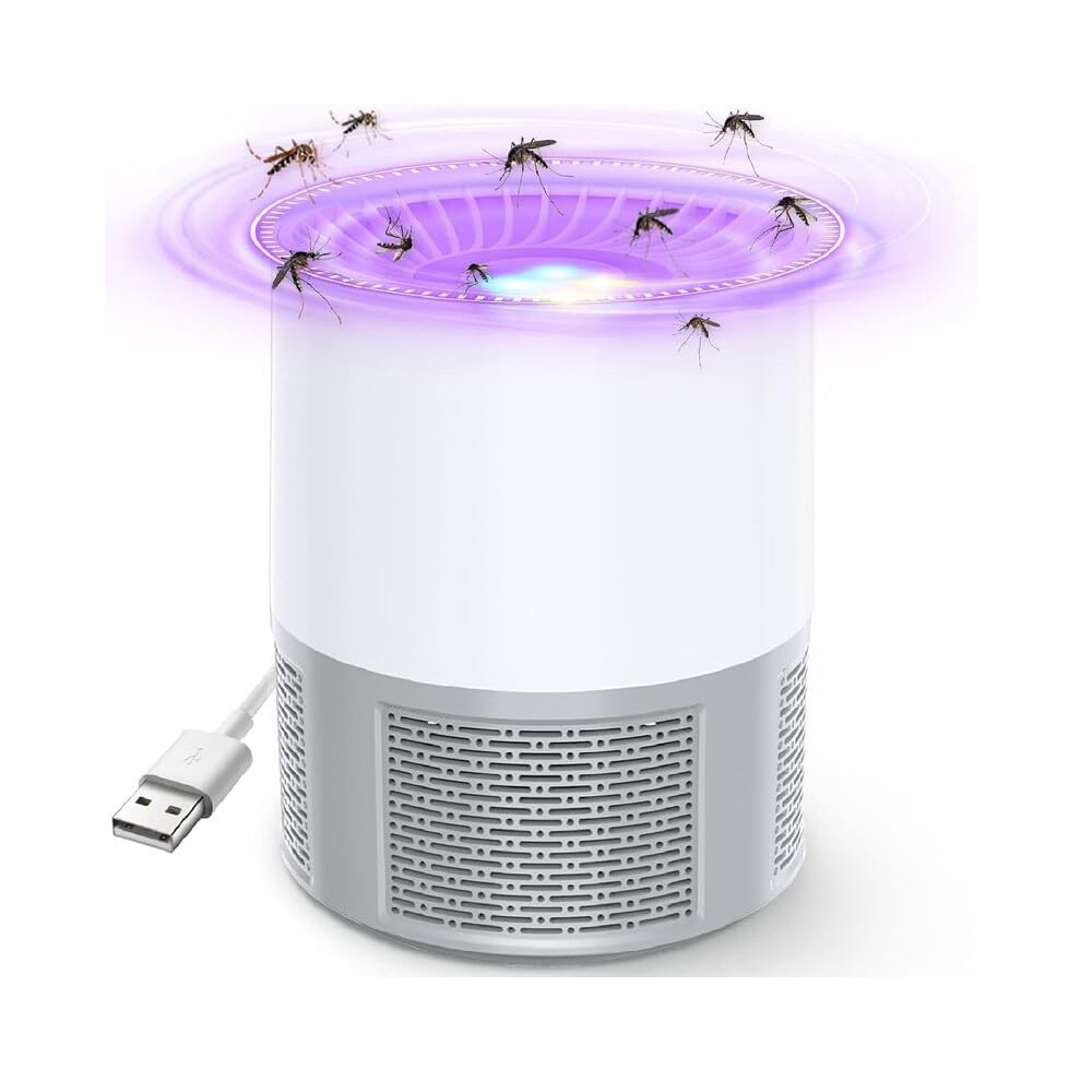 Fly Killer, Mosquito Killer Lamp USB Flies Killer Electric Bug Zapper Quiet UV Mosquitoes Killer Lamp Portable Fruit Fly Trap for Indoor Outdoor Home