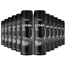 XL Black 48Hrs High Definition Frozen Pear & Cedarwood Scent Deodourant Bodyspray - 12 X 200ml